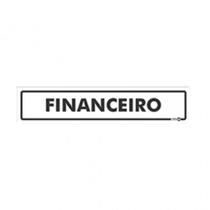 Placa Sinalização Financeiro 6,5x30cm - Encartale Placa Sinalização Financeiro 6,5x30cm - Encartale