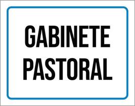 Placa Sinalização - Gabinete Pastoral 36X46