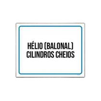 Placa Sinalização Hélio Balonal Cilindros Cheios 18X23 10Un Placa Sinalização Hélio Balonal Cilindros Cheios 18X23 10Un