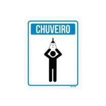 Placa Sinalização Higiene Chuveiro 27X35