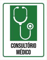 Placa Sinalização Hospitalar Consultório Médico 18X23