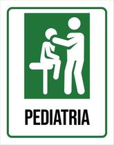 Placa Sinalização Hospitalar Pediatria 18X23