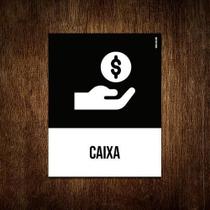 Placa Sinalização Ícone - Caixa 18X23