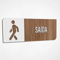 Placa Sinalização Indicativa Saída Placa Sinalização Indicativa Saída