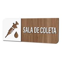 Placa Sinalização Indicativa Sala De Coleta De Sangue
