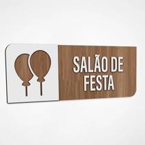 Placa Sinalização Indicativa Salão De Festas Placa Sinalização Indicativa Salão De Festas