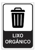 Placa Sinalização Lixo Organico 15X20