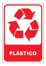 Placa Sinalização Lixo Plástico 15X20
