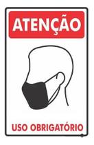 PLACA SINALIZAÇÃO MÁSCARA USO OBRIGATÓRIO 20x30 PLACA SINALIZAÇÃO MÁSCARA USO OBRIGATÓRIO 20x30