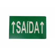 Placa Sinalização New Slim BR-VD Saida Seta Cima Intelbras Placa Sinalização New Slim BR-VD Saida Seta Cima Intelbras