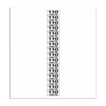 Placa Sinalizacao Poliestireno 02X04 ''110V'' 16 Pecas 200Ax