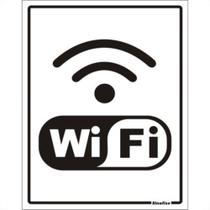 Placa Sinalizacao Poliestireno 15X20 ''Internet Wifi'' 220Br