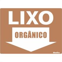 Placa Sinalizacao Poliestireno 15X20 ''Lixo Orgânico'' 200Bj
