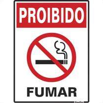 Placa Sinalizacao Poliestireno 15X20 ''proibido Fumar'' 220Ab