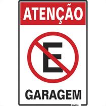 Placa Sinalizacao Poliestireno 20X30 ''Atencao Garagem'' 250Az