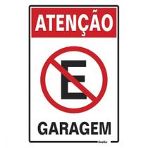 Placa Sinalizacao Poliestireno 20X30 ''Atencao Garagem'' 250Az