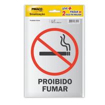Placa Sinalização Proibida Fumar