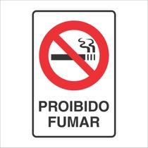 Placa Sinalização Proibido Fumar