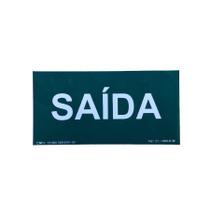 Placa Sinalização PVC Fotoluminescente Saída