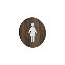 Placa Sinalização Sanitário Banheiro Feminino Mulher Porta