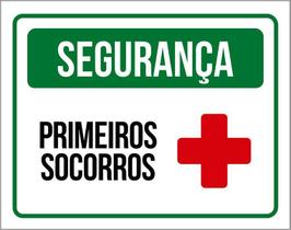 Placa Sinalização Segurança Primeiro Socorros 36X46