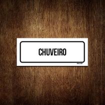 Placa Sinalização - Setor Chuveiro (23X9)