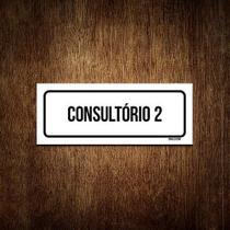 Placa Sinalização - Setor Consultório 2 (23X9)