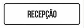Placa Sinalização - Setor Recepção-23X9
