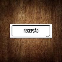 Placa Sinalização - Setor Recepção (30X10)