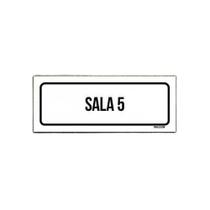Placa Sinalização - Setor Sala 5 (23X9)