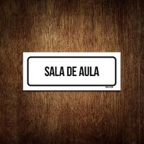 Placa Sinalização - Setor Sala De Aula (23X9)