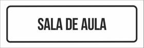Placa Sinalização - Setor Sala De Aula-23X9
