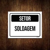 Placa Sinalização - Setor Soldagem 27X35