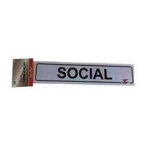 Placa sinalização Social 5x25 VMP Placa sinalização Social 5x25 VMP