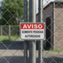 Placa Sinalização Somente Pessoas Autorizadas 20x30