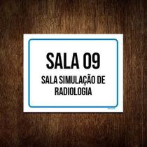 Placa Sinalização ul Sala 9 Simulação Radiologia 36X46