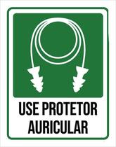 Placa Sinalização Use Protetor Auricular 36X46