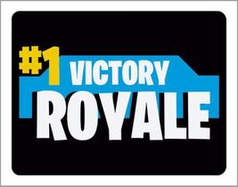 Placa Sinalização - Victory Royale 36X46