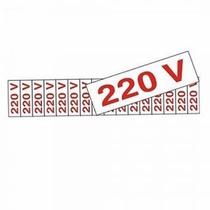 Placa Sinalizadora 220V Cartela C/ 16 Unidades 1,5 x 3,5
