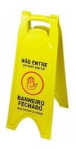 Placa Sinalizadora Banheiro Fechado Placa Sinalizadora Banheiro Fechado
