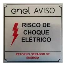 Placa sinalizadora Enel