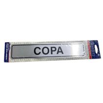 Placa Sinalize Copa 5x25cm Placa Sinalize Copa 5x25cm