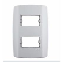 Placa Slim Ilumi Para 2 Modulos Separados Com Suporte 4X2 Placa Slim Ilumi Para 2 Modulos Separados Com Suporte 4X2