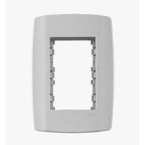 Placa Slim Ilumi Para 3 Modulos Juntos Com Suporte 4X2