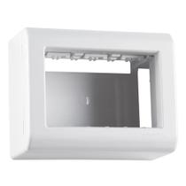 placa sobre por sx.caixa+tampa 3 posto branca liz flex (tramontina)