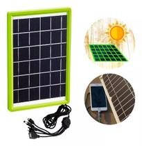 Placa Solar 6v Com Usb Para Camping Carrega Celular DP-Li27