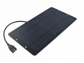 Placa Solar Portátil 1W 6V com Saída USB 16x15x2 cm