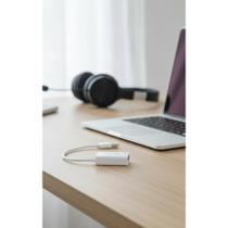 Placa Som USB 7.1 P/ Fone Microfone Branca Plug Play Placa Som USB 7.1 P/ Fone Microfone Branca Plug Play