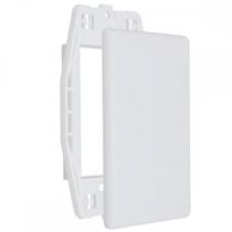 Placa Steck Linha Stella Branca 4X2 - Cega Com Suporte 869070 Placa Steck Linha Stella Branca 4X2 - Cega Com Suporte 869070