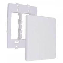 Placa Steck Linha Stella Branca 4X4 - Cega Com Suporte 869672 Placa Steck Linha Stella Branca 4X4 - Cega Com Suporte 869672